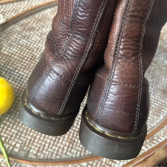 Dr. Martens Aztec Brown Lace Up Boots Sz 9 - Picture 3 of 7